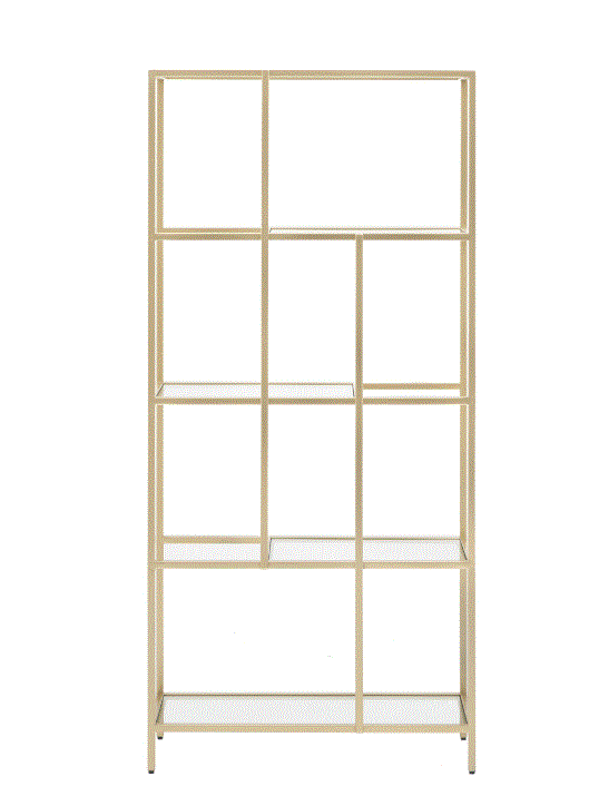Rothwell Gold Display Unit Bookshelves