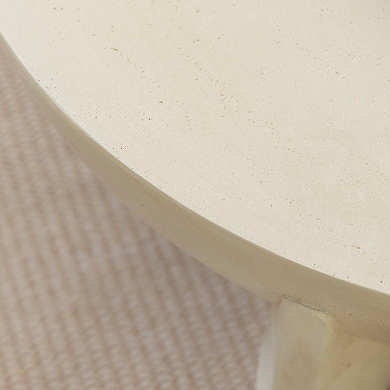 Naples Concrete Look Round Coffee Table - Indoor & Outdoor Table