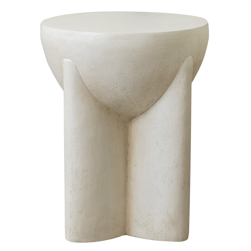 Naples Concrete Look Round Coffee Table - Indoor & Outdoor Table