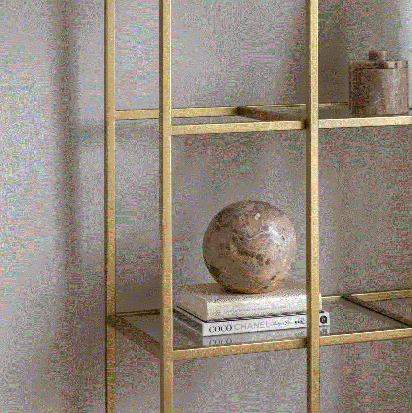 Rothwell Gold Display Unit Bookshelves