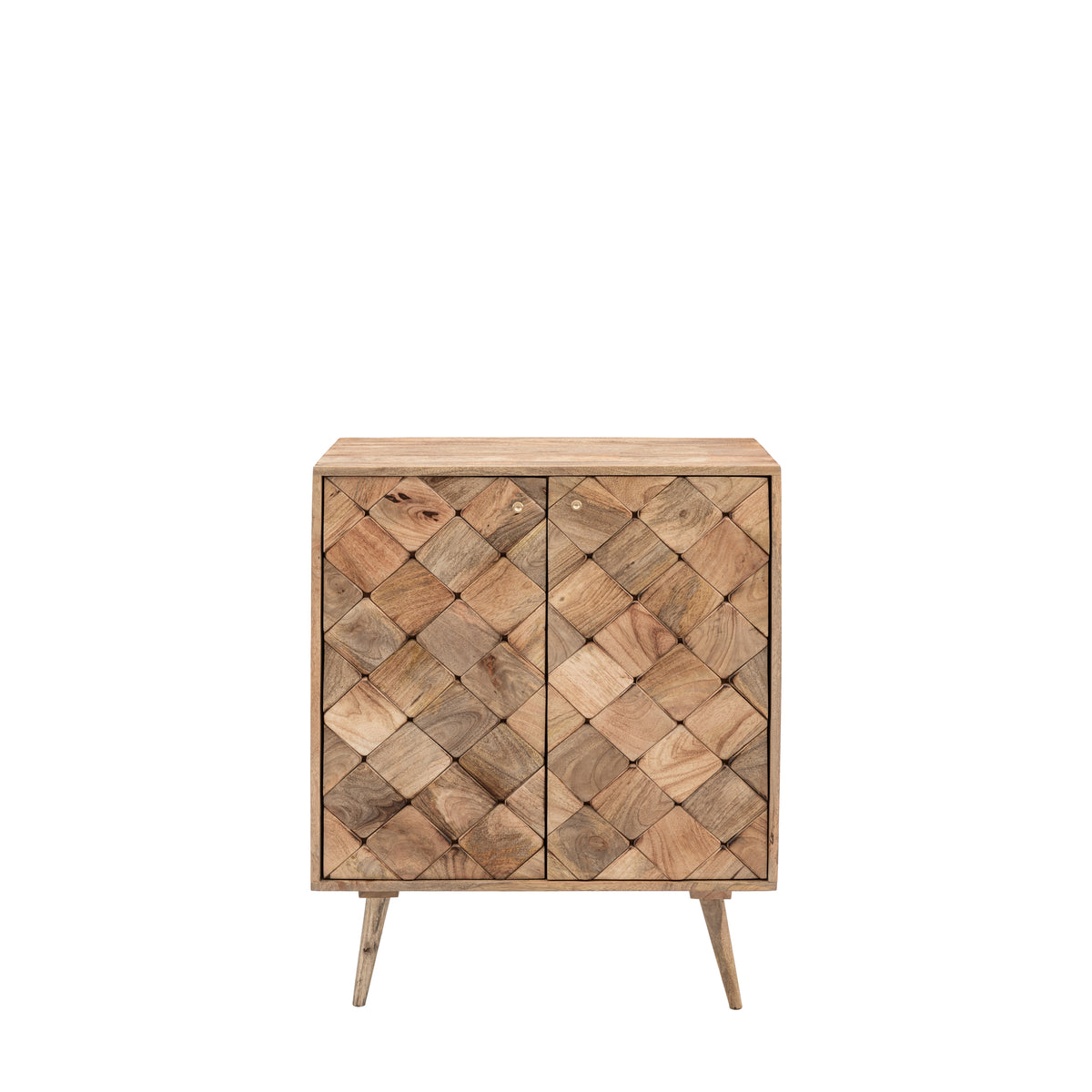 Tusano Mango Wood 2 Door Sideboard Cabinet Burnt Wax