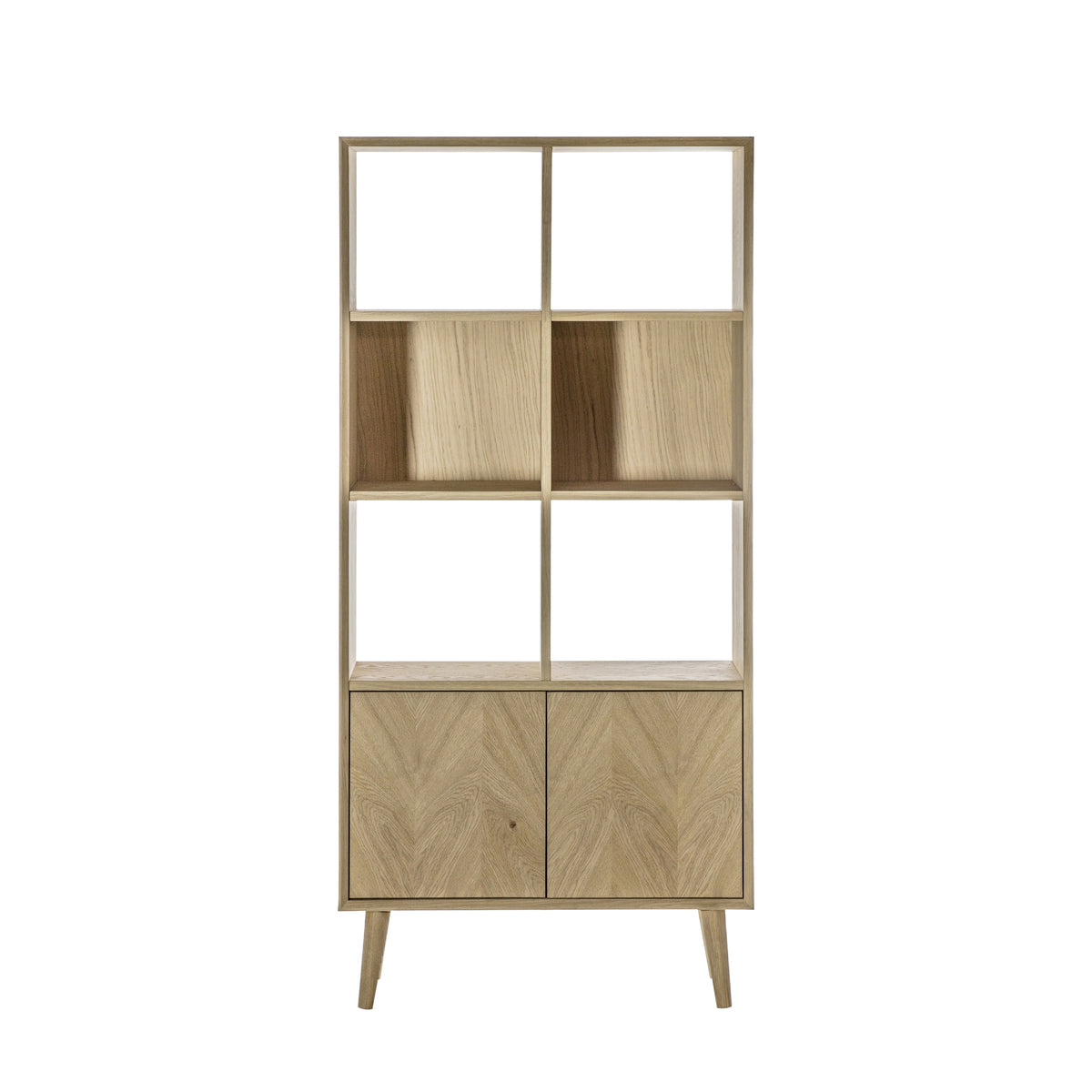 Mitrina 2 Door Open Display Bookshelves Unit