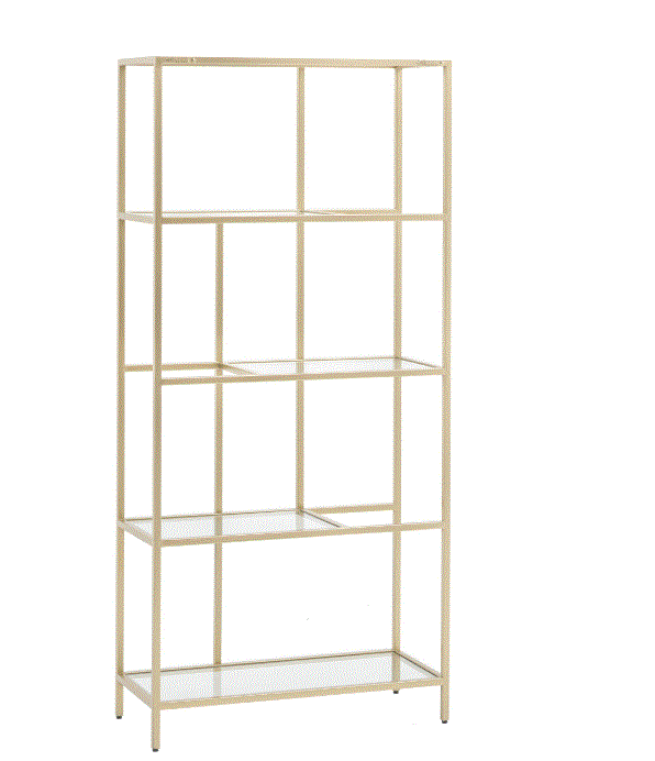 Rothwell Gold Display Unit Bookshelves