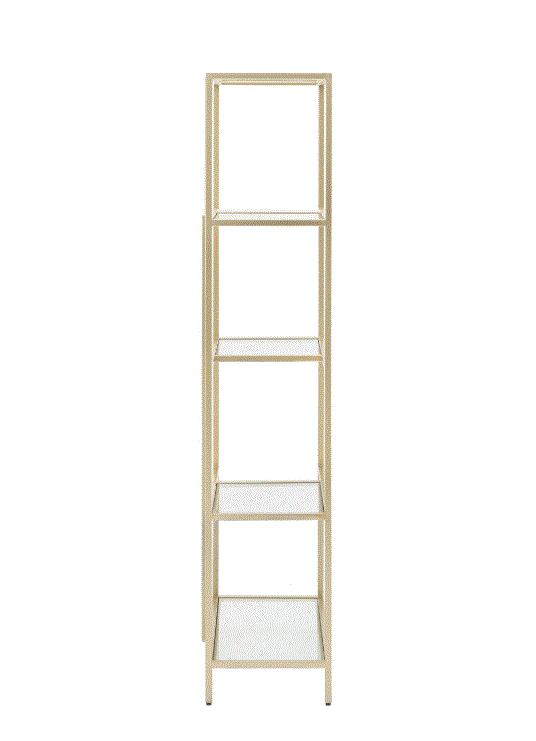 Rothwell Gold Display Unit Bookshelves