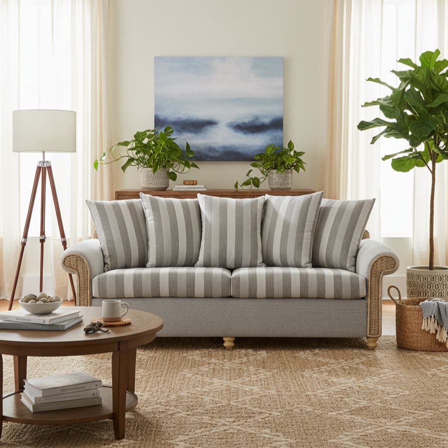 Desser Samford 3-Seater Scatterback Sofa - UK Handcrafted