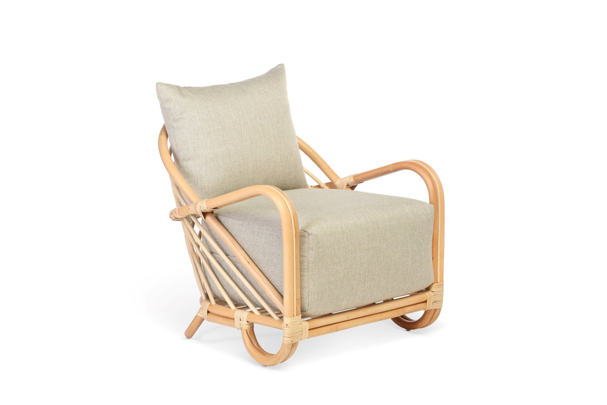 Arch Natural Chair in Roma Sage