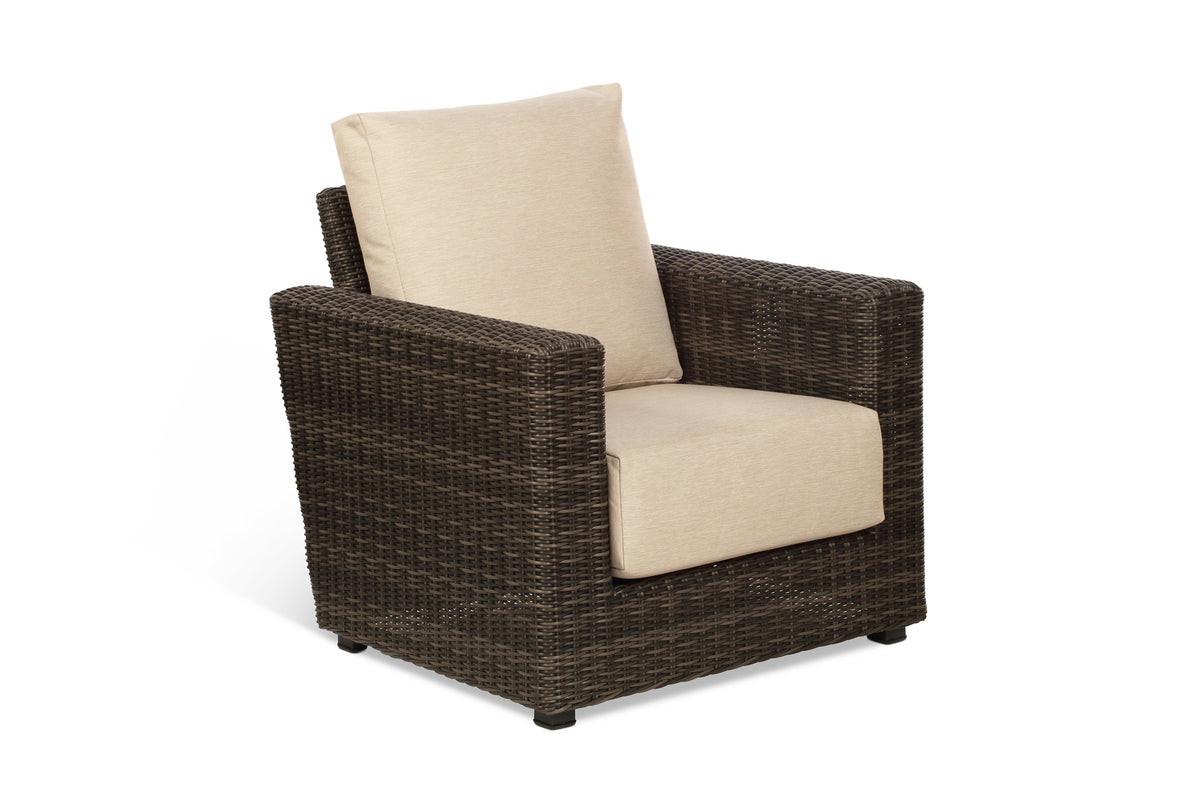 Ascot Rattan Outdoor Armchair with Beige Cushion