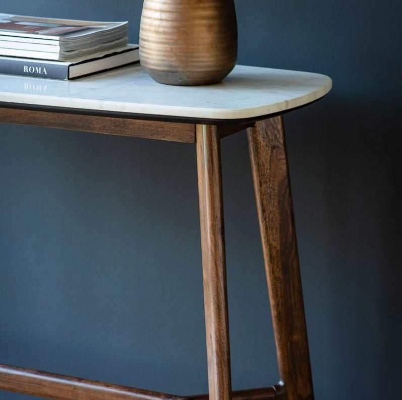 Barcelona Console Table with Marble Top