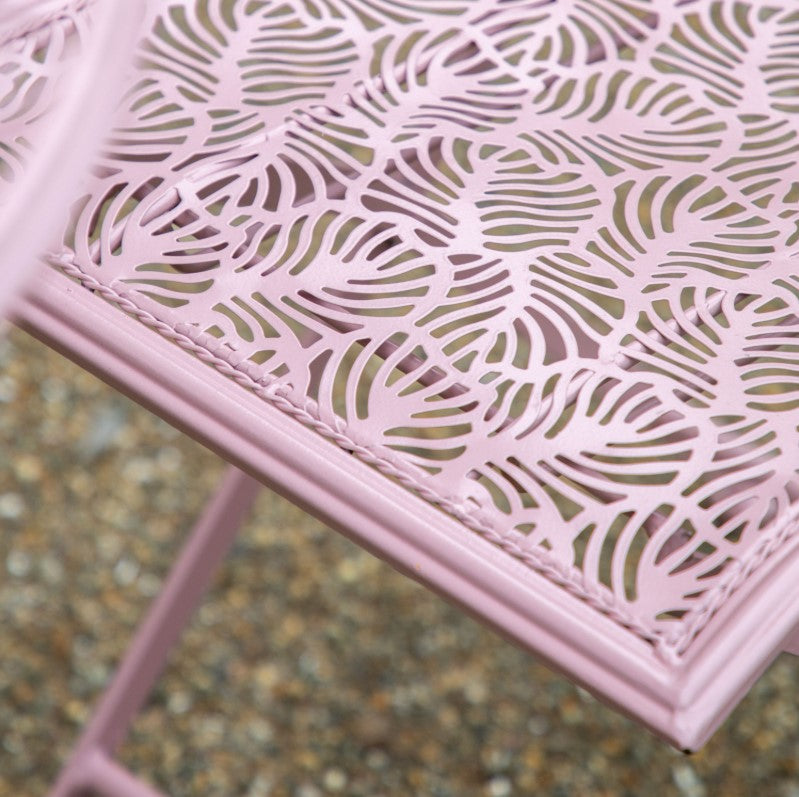 Barundi 2 Seater Folding Bistro Set - Pink