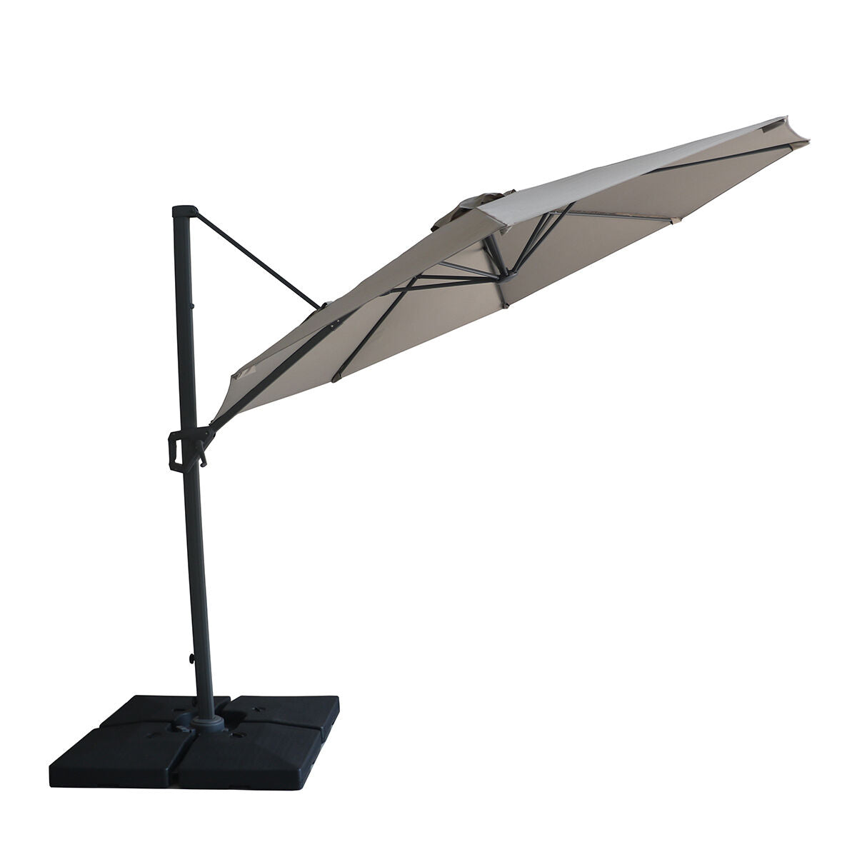 Halo 3m Round Rotating Cantilever Parasol in Beige