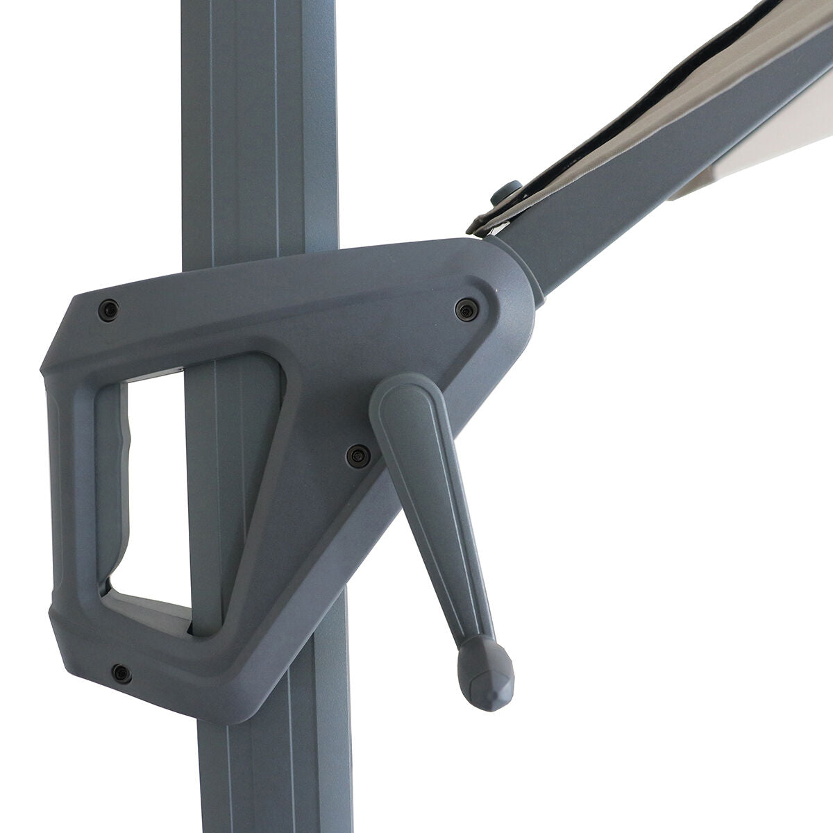 Halo 3m Round Rotating Cantilever Parasol in Beige