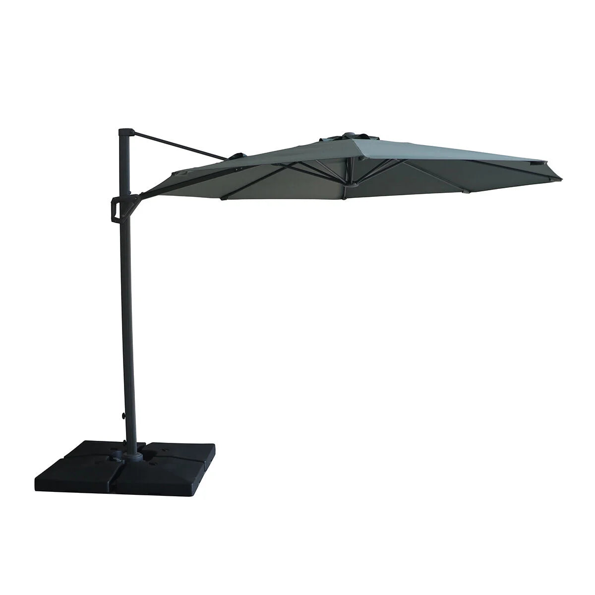 Halo 3m Round Rotating Cantilever Parasol in Green