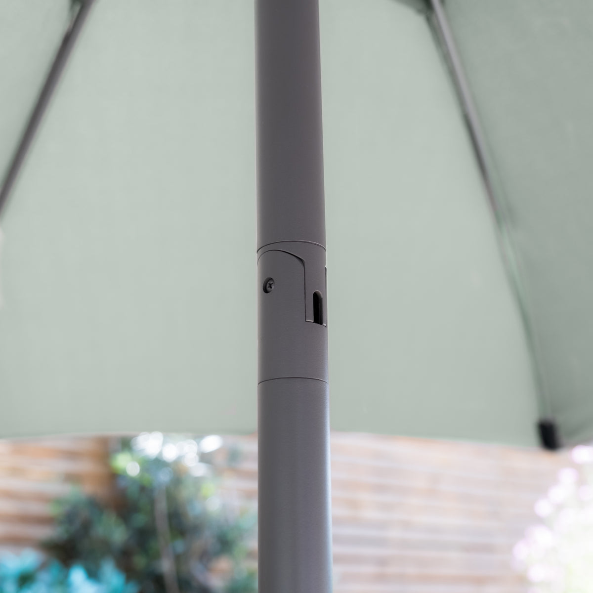 Corfu 2.7m Round Parasol in Green - No Base