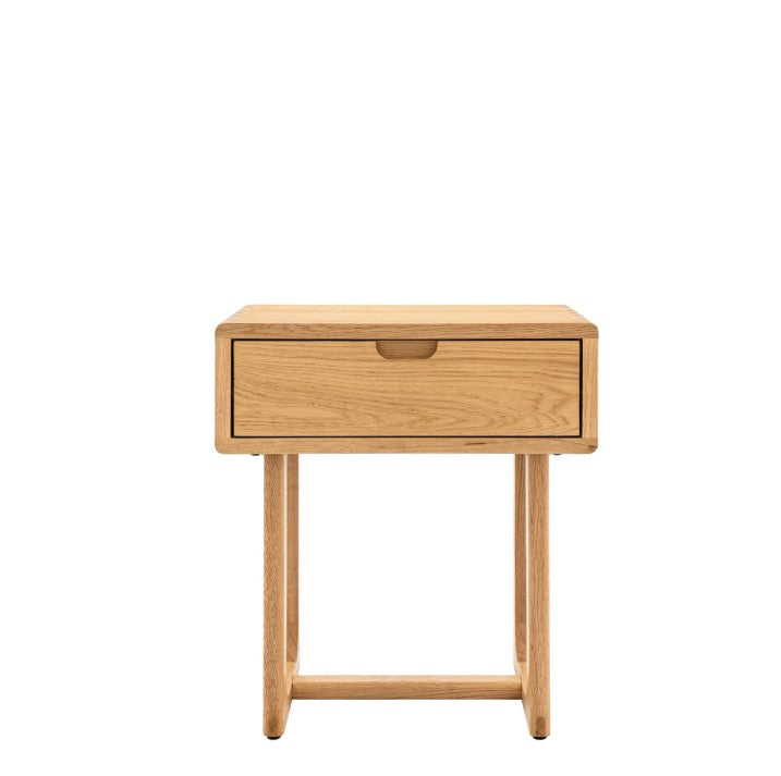 Craft Oak 1 Drawer Bedside Table
