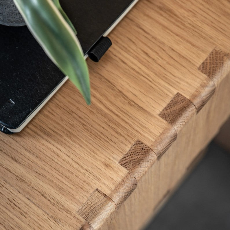 Craft Oak 1 Drawer Bedside Table