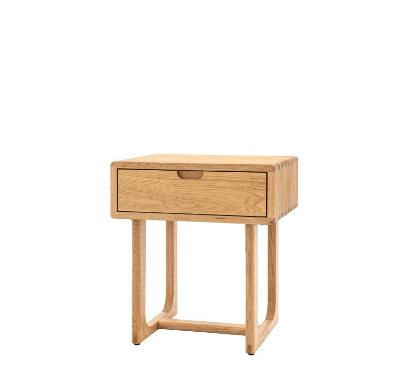 Craft Oak 1 Drawer Bedside Table
