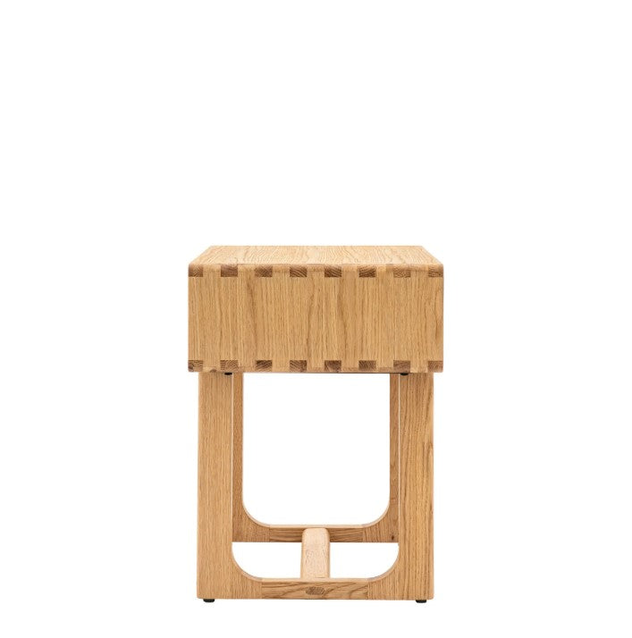 Craft Oak 1 Drawer Bedside Table