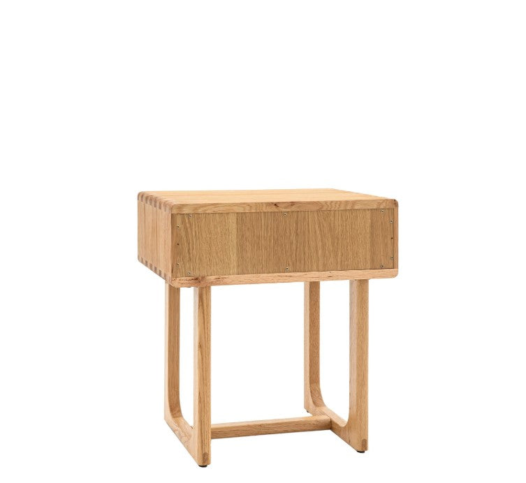Craft Oak 1 Drawer Bedside Table