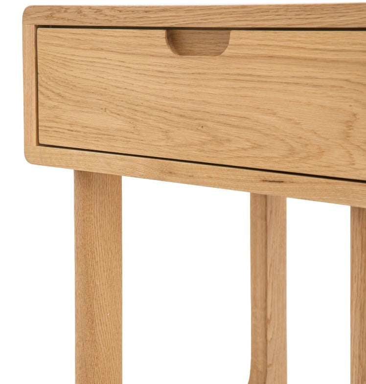 Craft Oak 1 Drawer Bedside Table