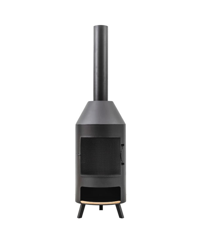 Firenze Fire Pit Chiminea with Pizza Shelf