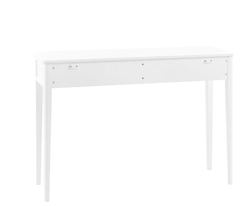 Accito White 2 Drawer Console Table