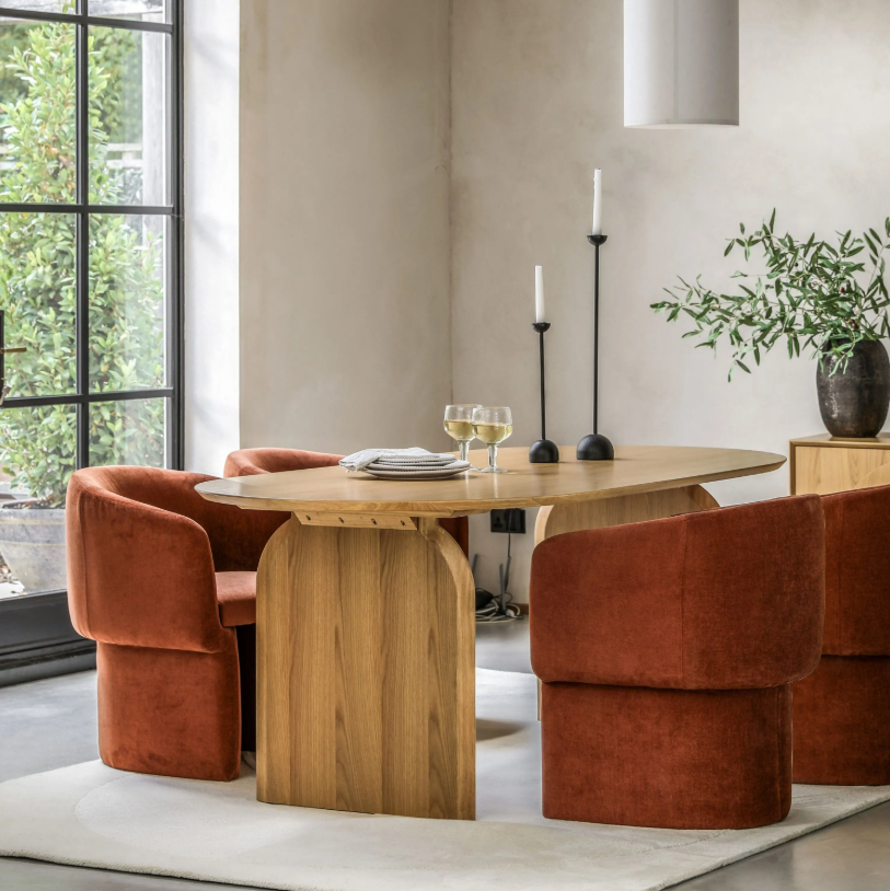 Gordo Natural Wooden Dining Table