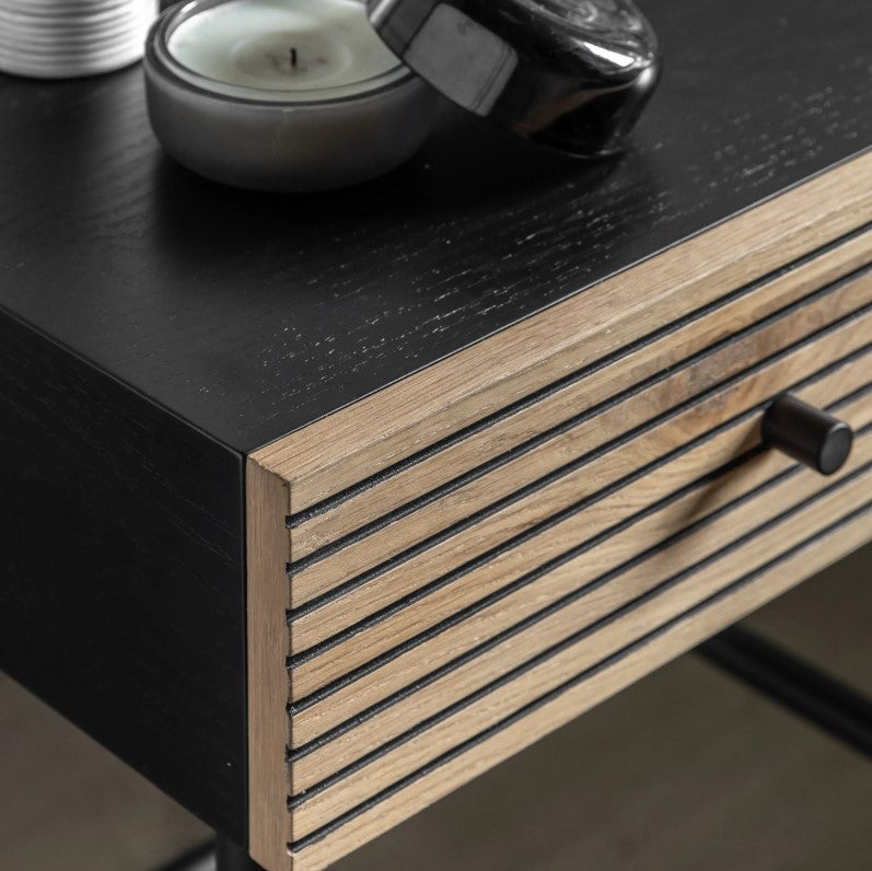 Hyland Oak 1 Drawer Bedside Table
