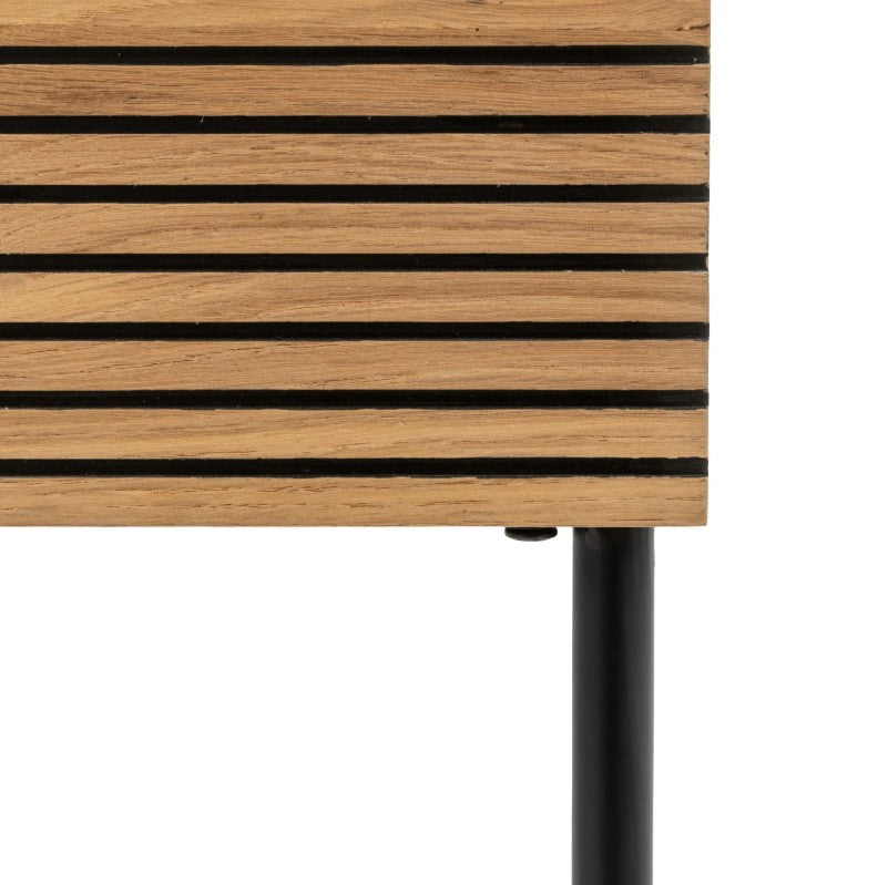 Hyland Oak 1 Drawer Bedside Table