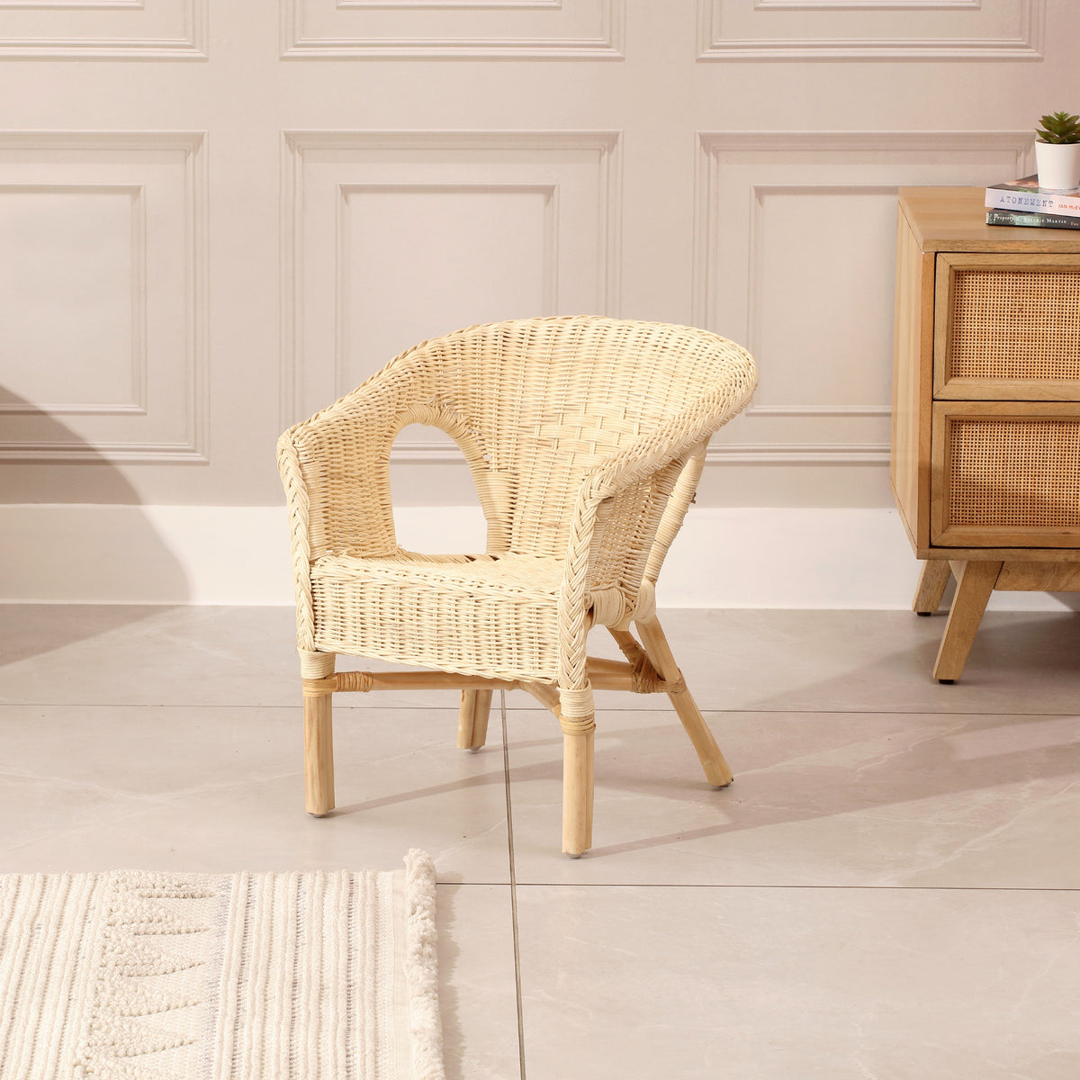 Kids Wicker Loom Chair – Natural