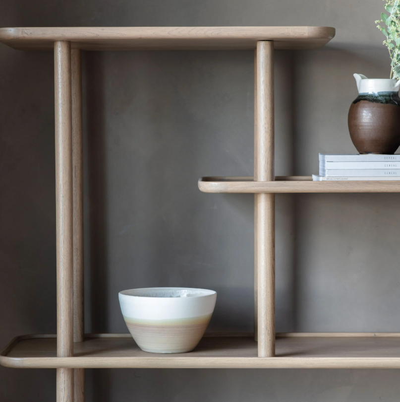 Kingham Open Display Unit Bookshelves Grey