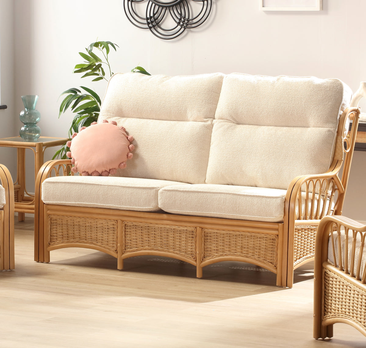 Vale Light Oak 3 Seater Sofa