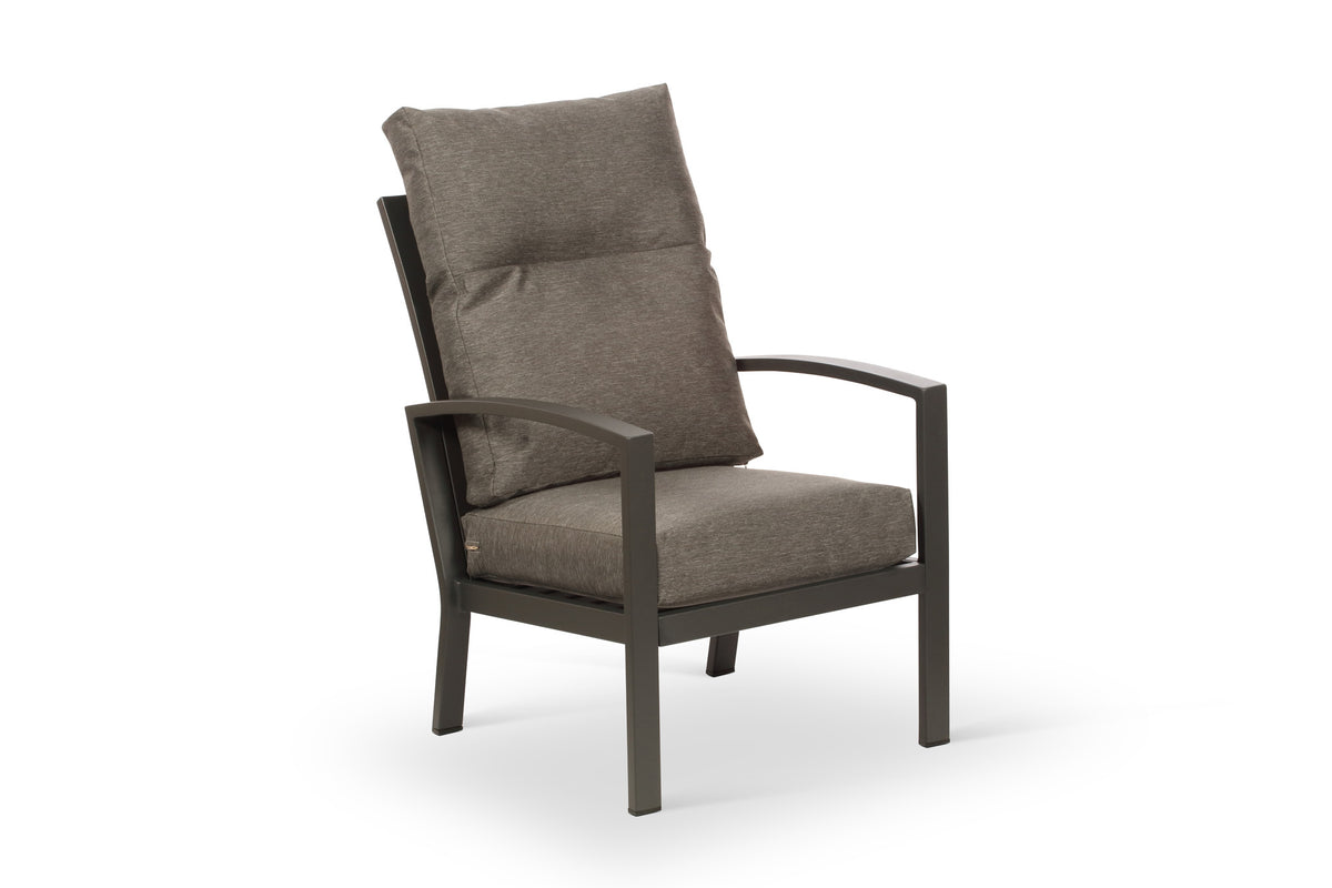 Bari Aluminium Outdoor Armchair with Grey Cushion