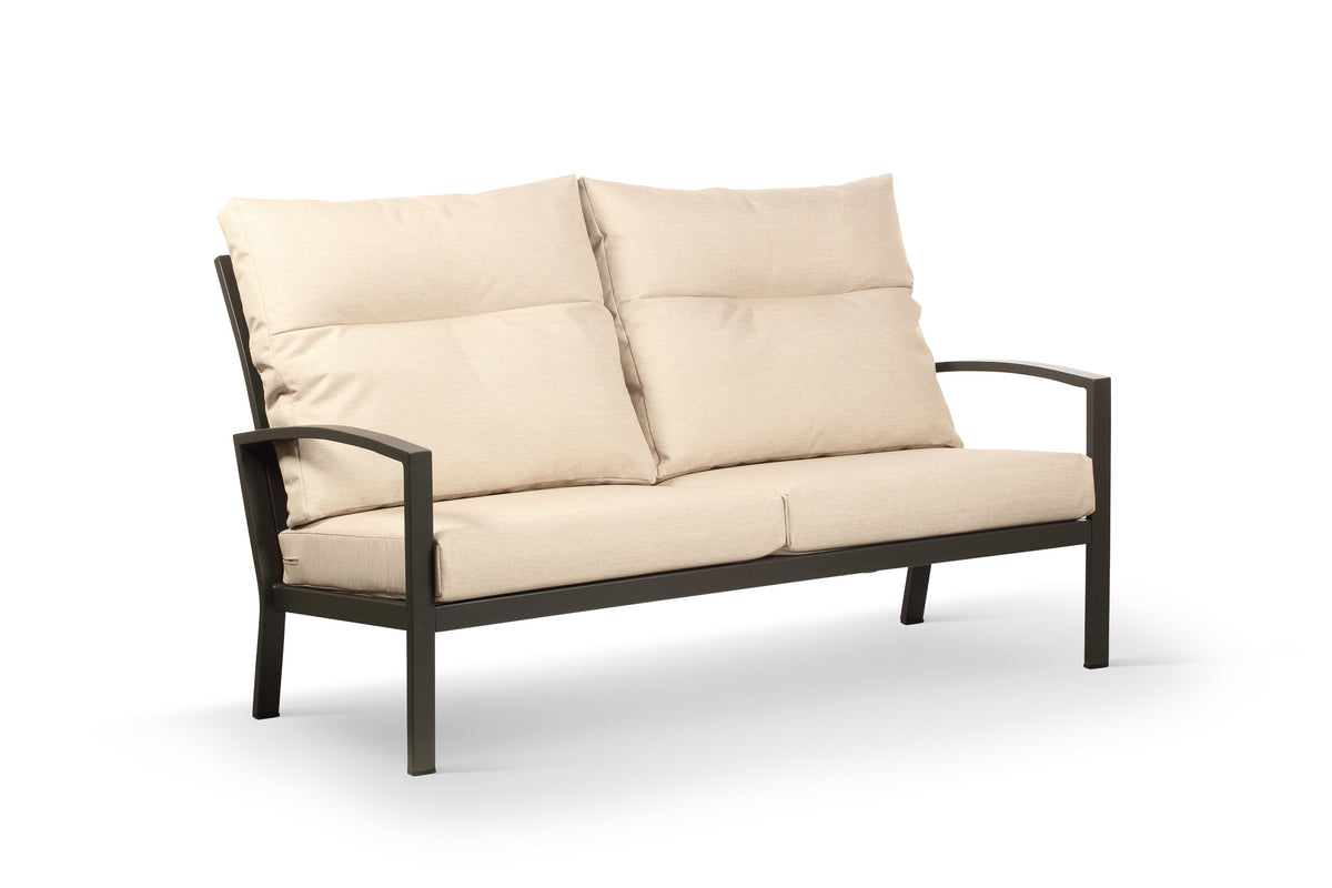 Bari Aluminum Outdoor 3-Seater Sofa with Beige Cushion Success