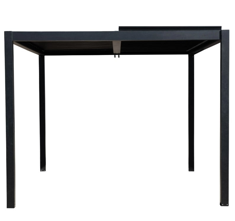 Meridia Pergola Aluminium Rectangular 3m x 4m - Frame Only in Black