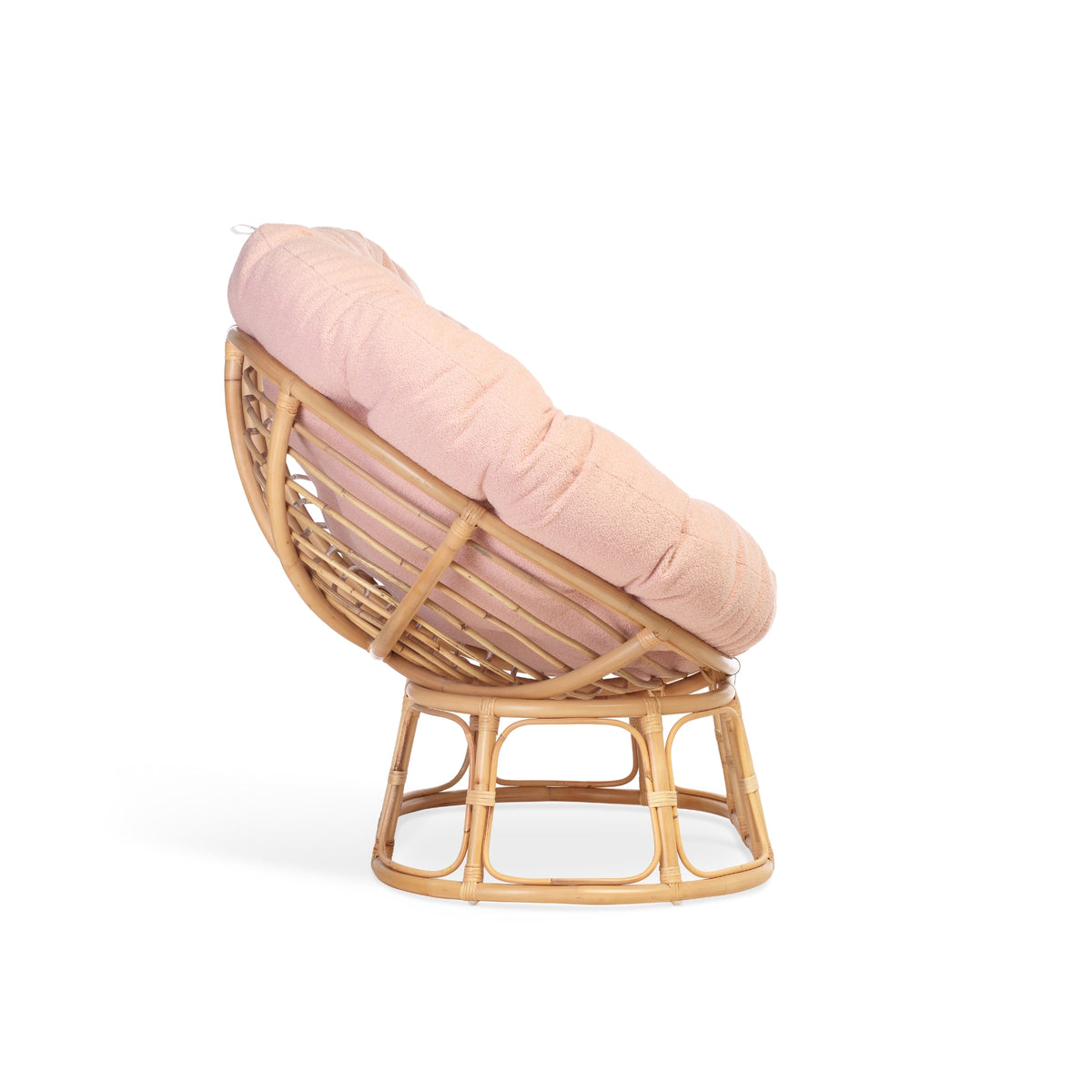 Papasan Sofa Boucle Powder Pink