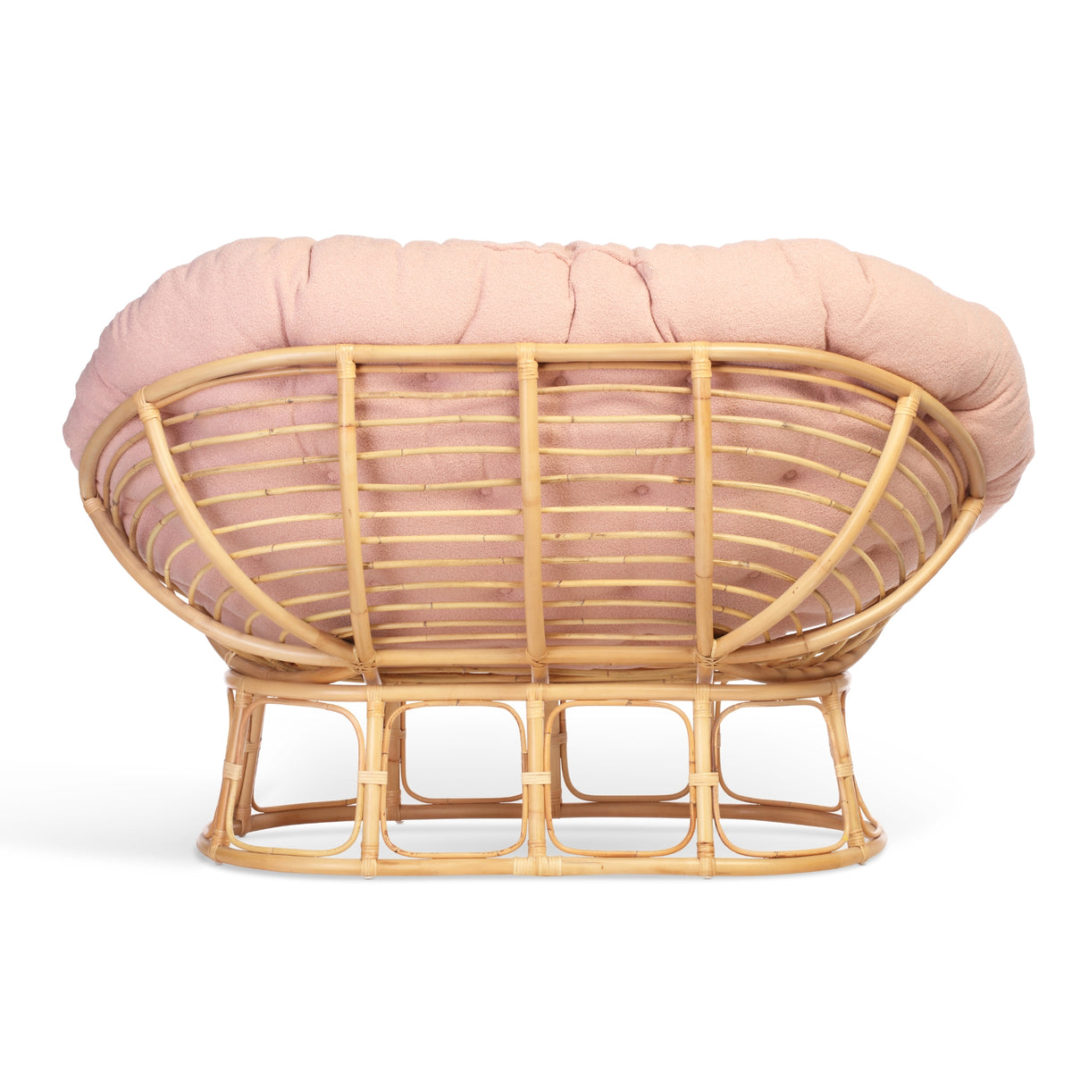 Papasan Sofa Boucle Powder Pink