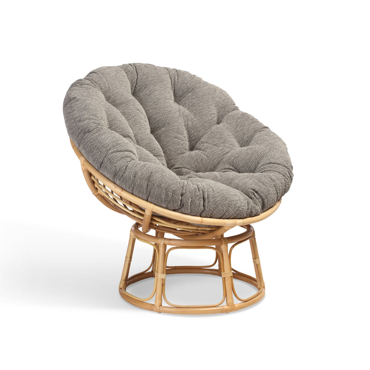 Papasan Natural Chair in Slate