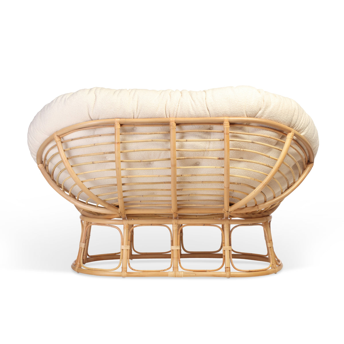 Papasan Natural Sofa Boucle Vanilla