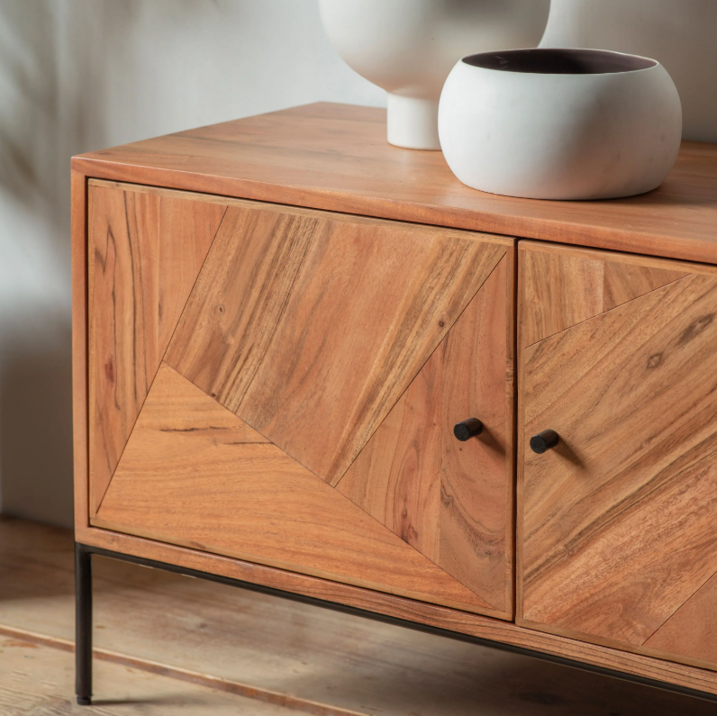 Ottawa Acacia Wooden Media Unit