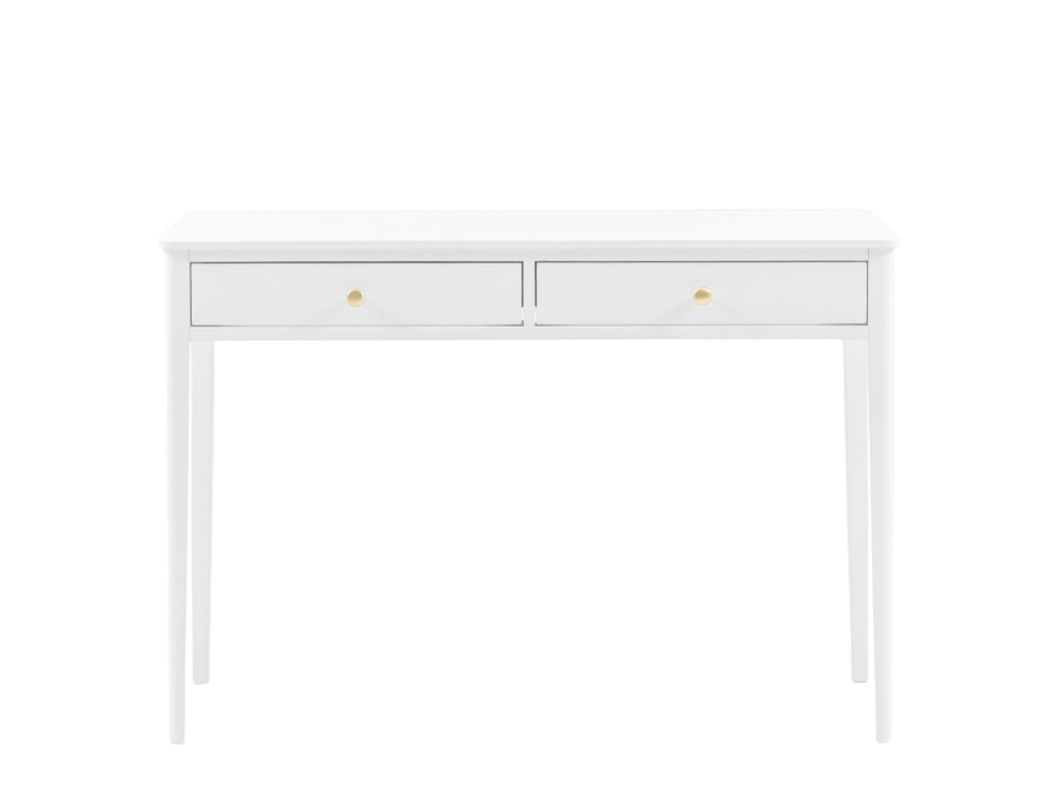 Accito White 2 Drawer Console Table