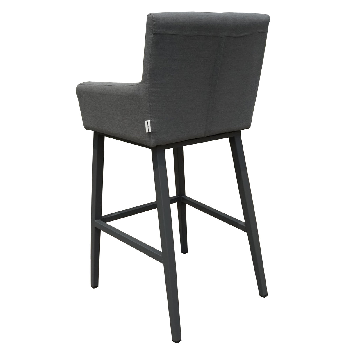 Sergio Outdoor 6 Seat Bar Set with Fire Pit Dining Table - Waterproof Fabric