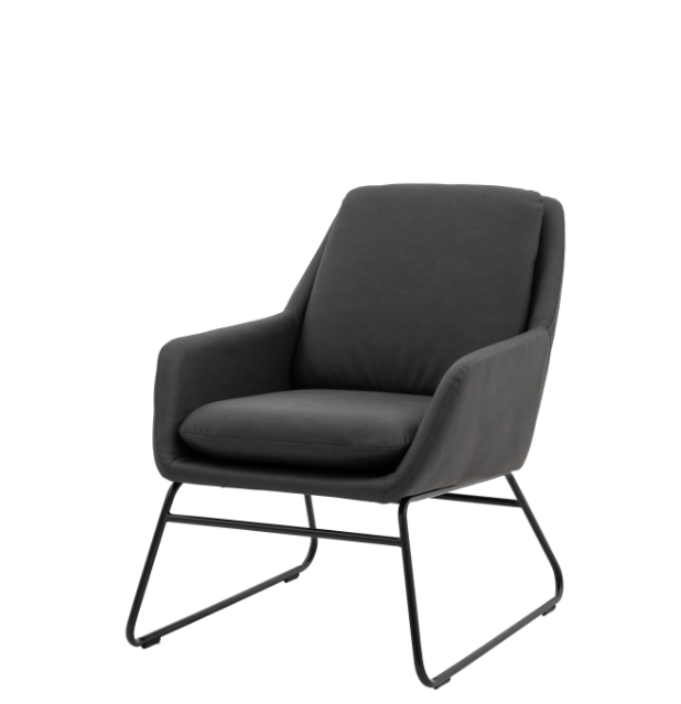 Furton Upholstered Armchair Charcoal