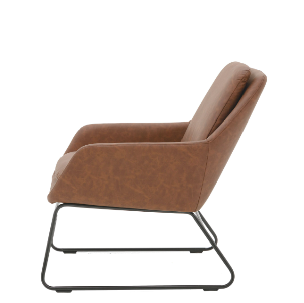 Furton Upholstered Brown Armchair