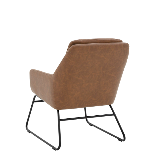 Furton Upholstered Brown Armchair