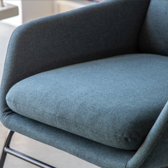 Furton Upholstered Armchair Navy Blue