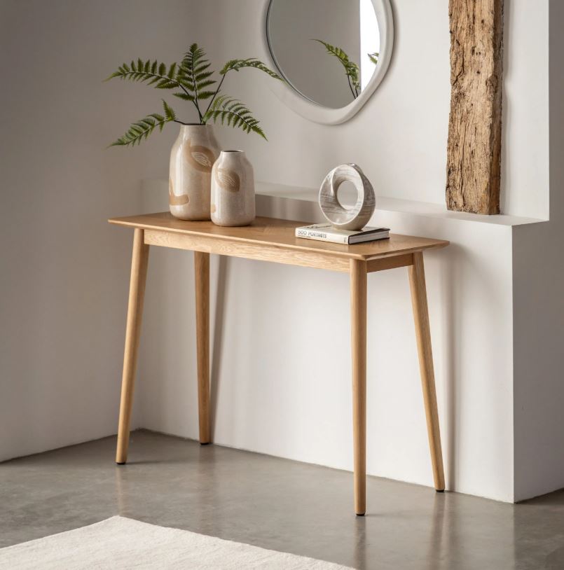 Mitrina Oak Console Table