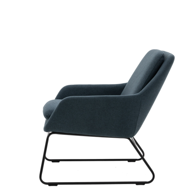 Furton Upholstered Armchair Navy Blue