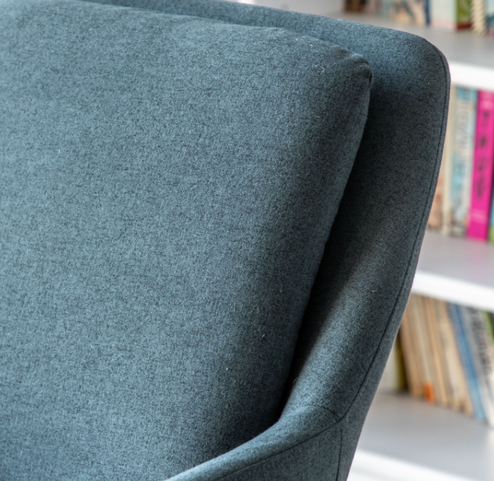 Furton Upholstered Armchair Navy Blue