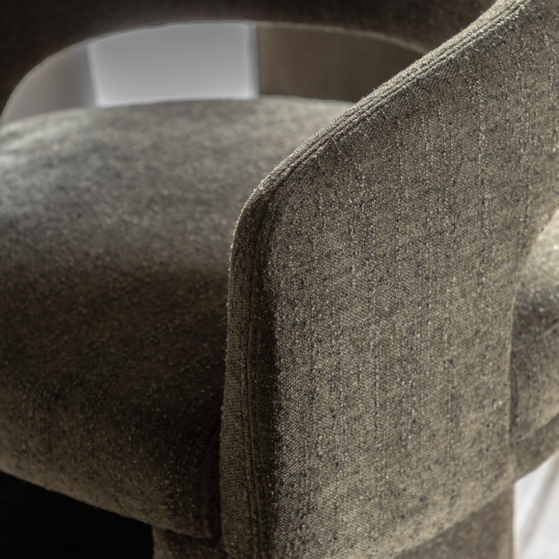 Radox Upholstered Green Dining Chair