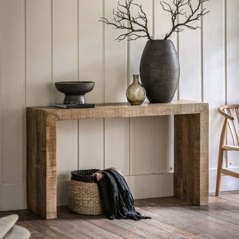 lopa Mango Wood Hallway Console Table